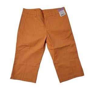 𝅺ABINGDON Apparel Orange Capri Shorts Size 9 Junior School Uniform